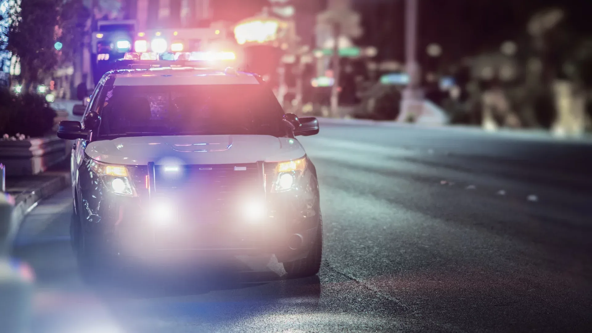 Security patrol vehicle at Houston commercial property